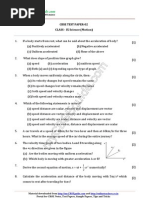 Grade 8 Physics Worksheet | PDF | Velocity | Speed