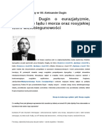 Aleksandr Dugin Eurasianism