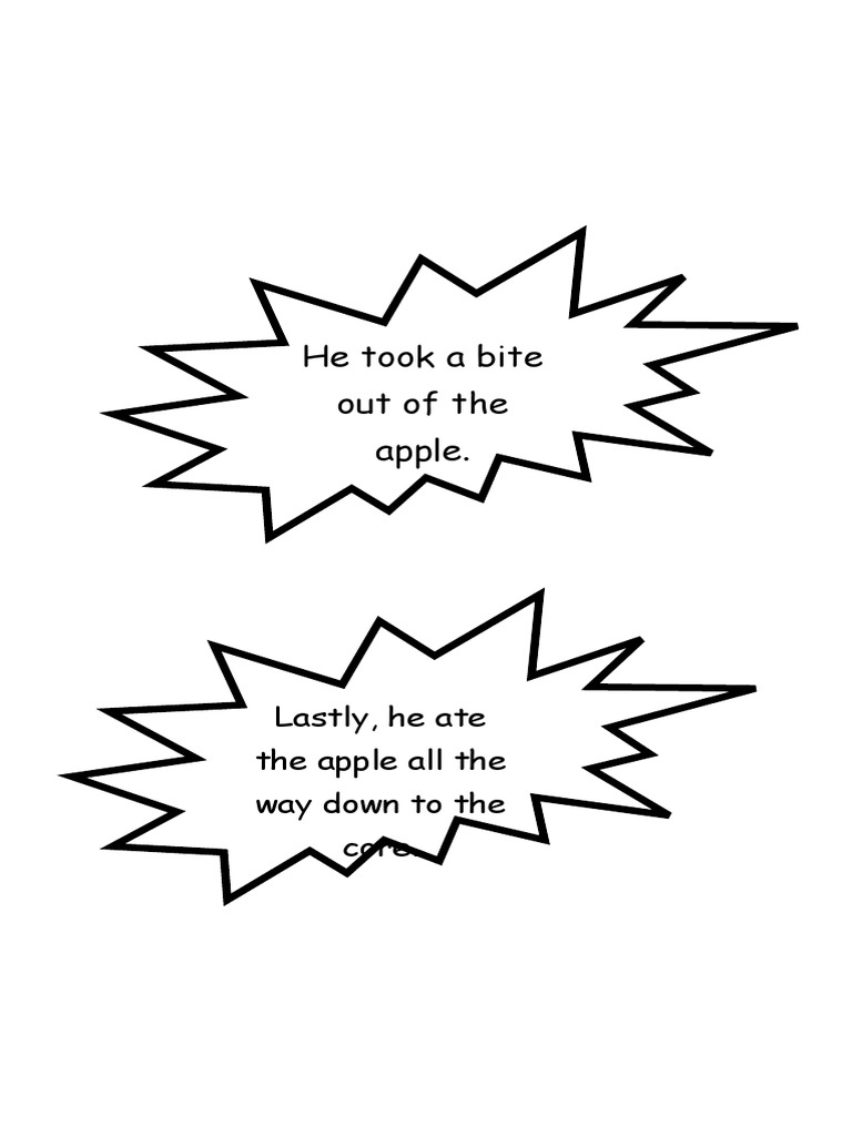 He Took A Bite Out of The Apple. Lastly, He Ate The Apple All The Way