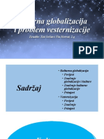 Kulturna Globalizacija I Problem Vesternizacije Eni S. Tia H.