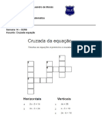 Atividade Sem 14 - EJA 4a - 2abr - Cruzada Equação