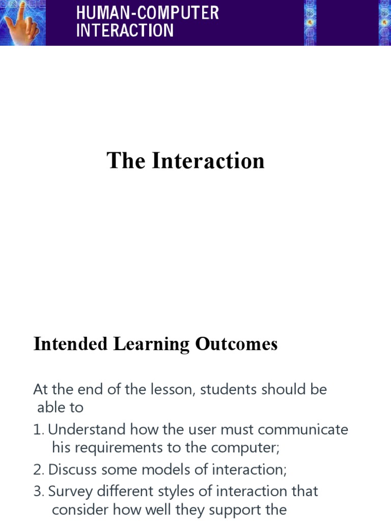 Module+3 Interaction | PDF | Menu (Computing) | Window (Computing)