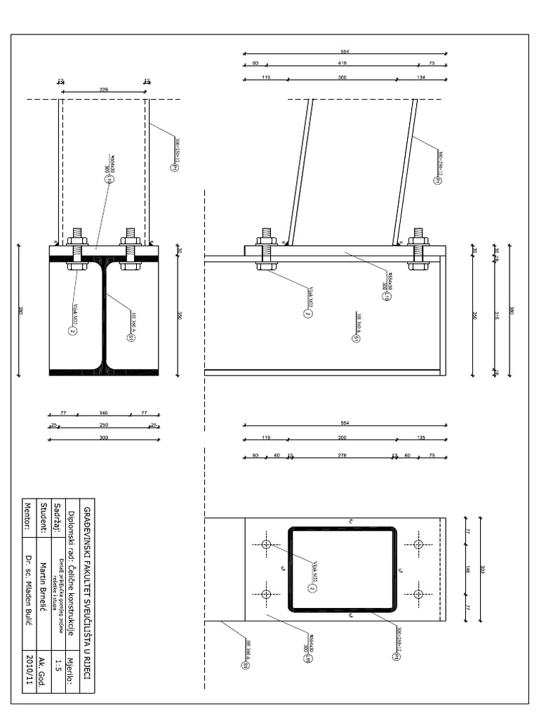 Detalj Gornji Pojas Resetke A3 | PDF