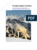 Biology 11th Edition Mader Test Bank