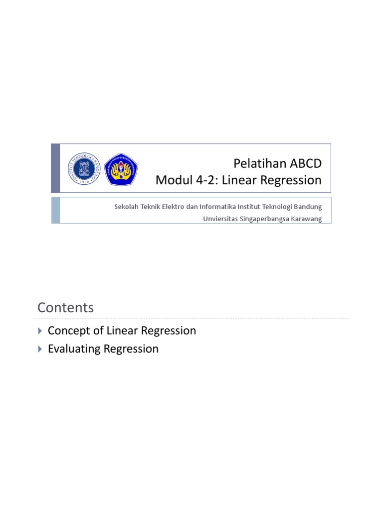 Sesi 4-2A Introduction To Linear Regression | PDF | Errors And ...