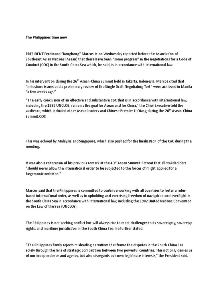 The philippines time new pdf south china sea diplomacy