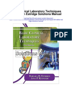 Basic Clinical Laboratory Techniques 6th Edition Estridge Solutions Manual