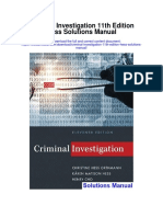 Criminal Investigation 11th Edition Hess Solutions Manual