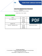 Undergraduate Preparation Plan - Siswo Yulianto