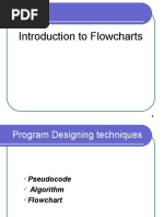 Flow Chart and Pseudocodes