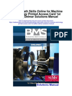Building Math Skills Online For Machine Technology Printed Access Card 1st Edition Delmar Solutions Manual