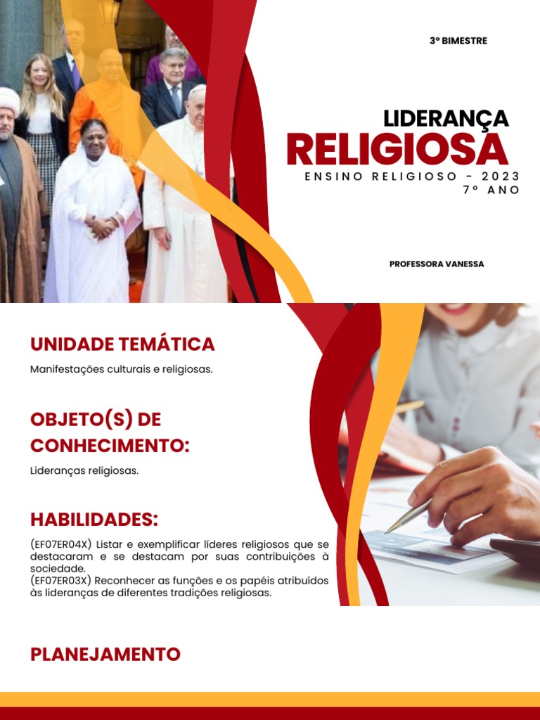 Liderança Religiosa - 7º Ano | Download grátis PDF | Liderança | Clero