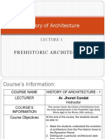 History of Architecture LECTURE 1