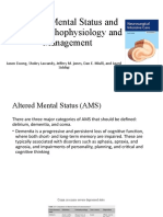 Altered Mental Status and Coma - Pathophysiology and Management
