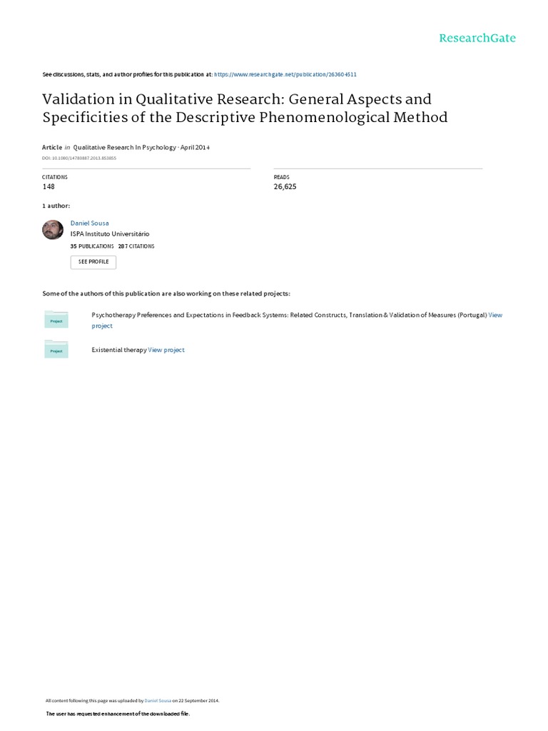 Validation in Qualitative Research Final | PDF | Methodology ...