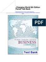 Business A Changing World 9th Edition Ferrell Test Bank