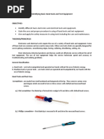 Identifying Basic Hand Tools and Test Equipment