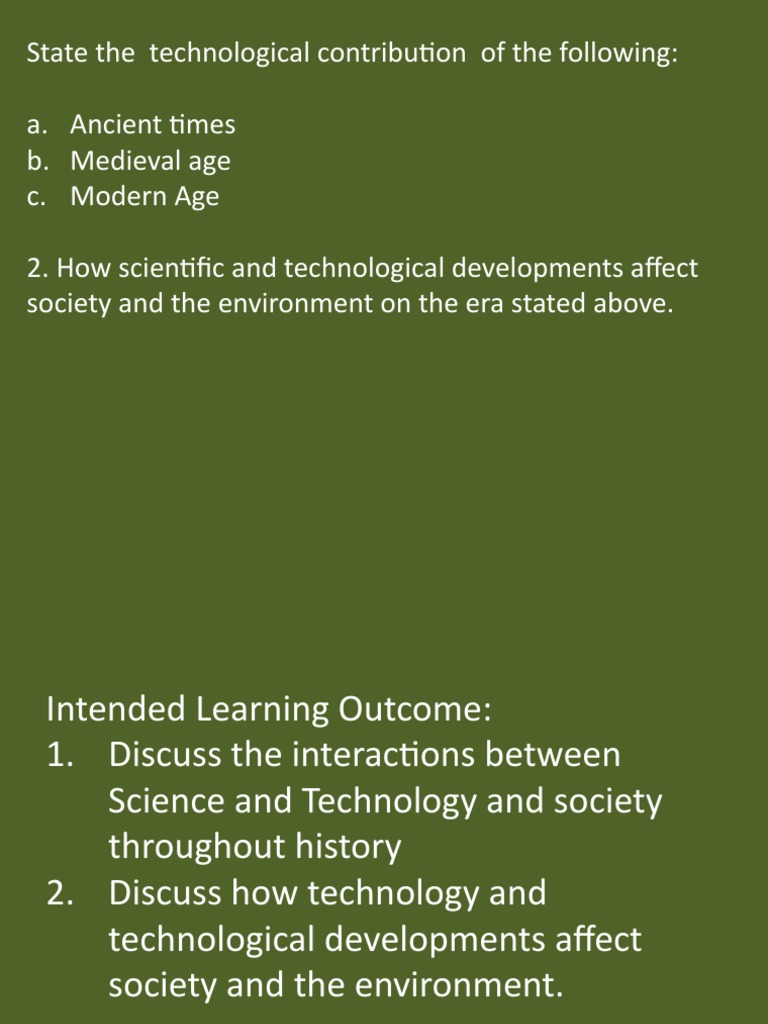 Historical Impact of Technology on Society | PDF | Social Science