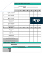 Checklist Tronzadora