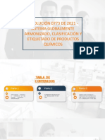 Abril Resolución 0773 de 2021 Sistema Globalmente Armonizado Clasificación y Etiquetado de Productos Químicos