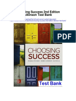 Choosing Success 2nd Edition Atkinson Test Bank