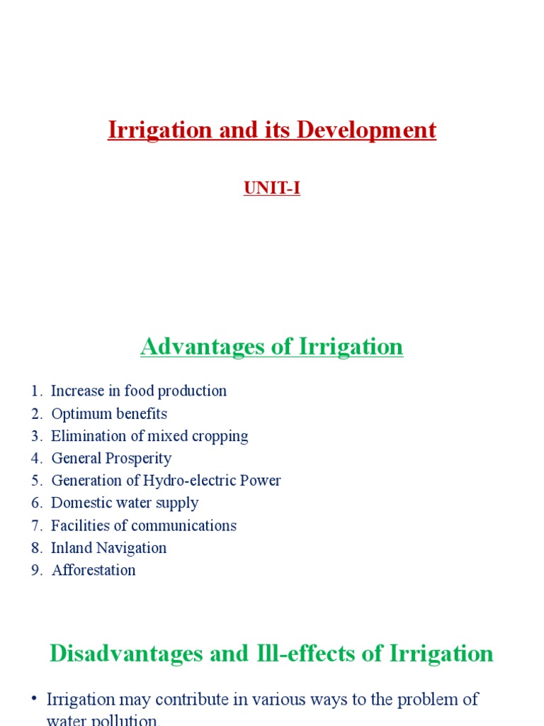 Methods of Irrigation Notes PDF Irrigation Flood