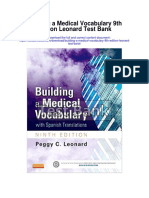 Building A Medical Vocabulary 9th Edition Leonard Test Bank