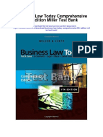 Business Law Today Comprehensive 9th Edition Miller Test Bank