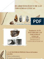 Análisis Arqueológico de Las Industrias Líticas