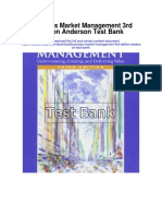 Business Market Management 3rd Edition Anderson Test Bank