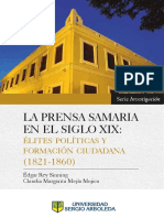 Libro La Prensa Samaria en El Siglo Xix