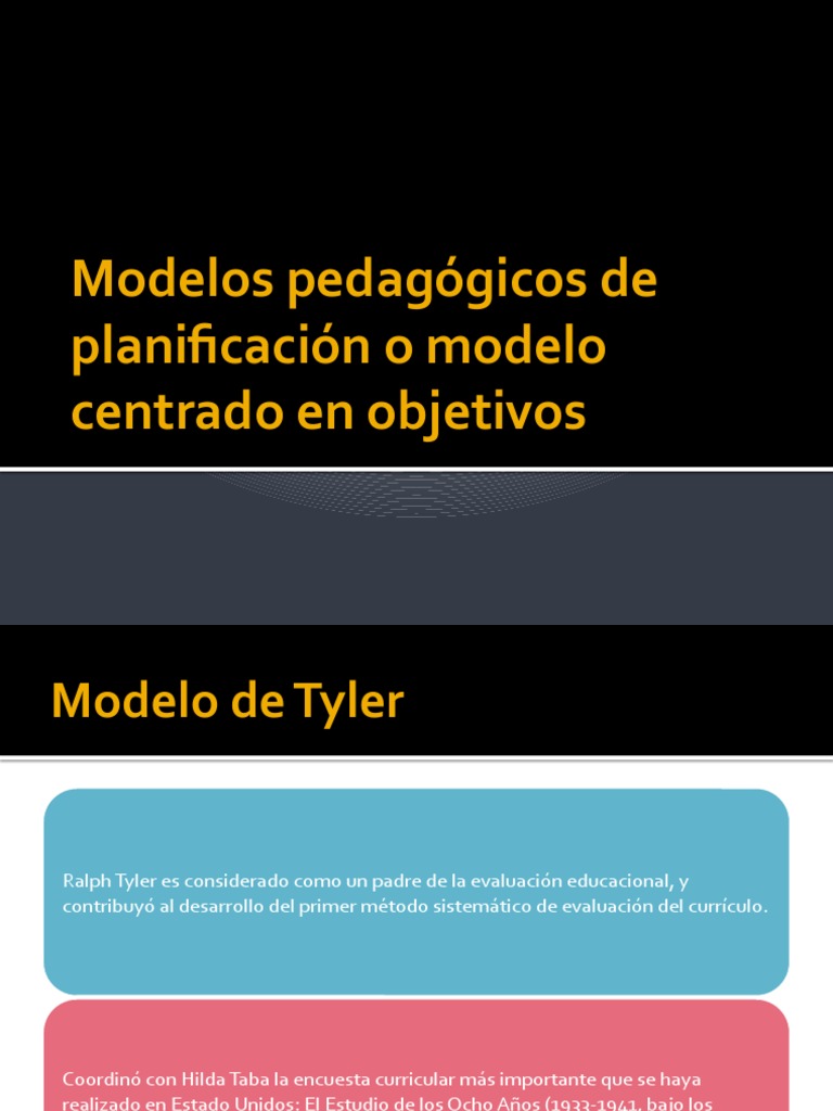 Modelos Pedagógicos de Planificación o Modelo Centrado en | PDF | Plan ...