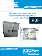 Transformador Trifasico Tipo Compacto Pedestal en Aceite