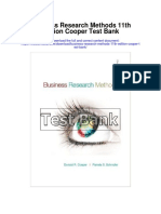 Business Research Methods 11th Edition Cooper Test Bank