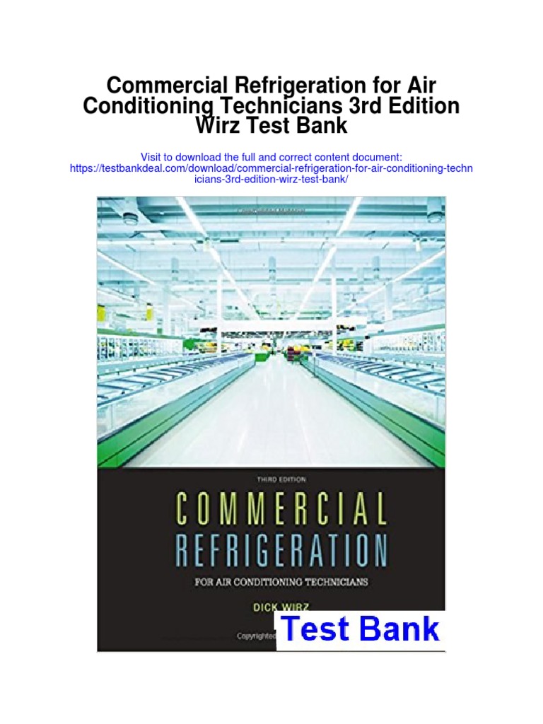 Commercial Refrigeration For Air Conditioning Technicians 3rd Edition