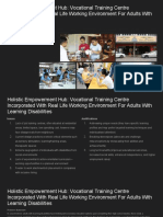 Holistic Empowerment Hub: Vocational Training Centre Incorporated With Real Life Working Environment For Adults With Learning Disabilities