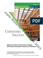 University Success ADV Writing - GSE Mapping Booklet