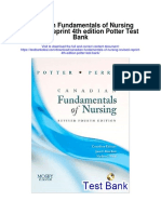 Canadian Fundamentals of Nursing Revised Reprint 4th Edition Potter Test Bank