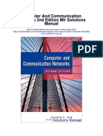 Computer and Communication Networks 2nd Edition Mir Solutions Manual