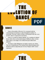 The Evolution of Dance