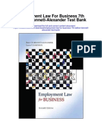 Employment Law For Business 7th Edition Bennett Alexander Test Bank