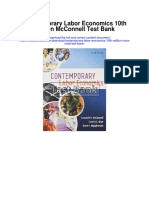 Contemporary Labor Economics 10th Edition Mcconnell Test Bank