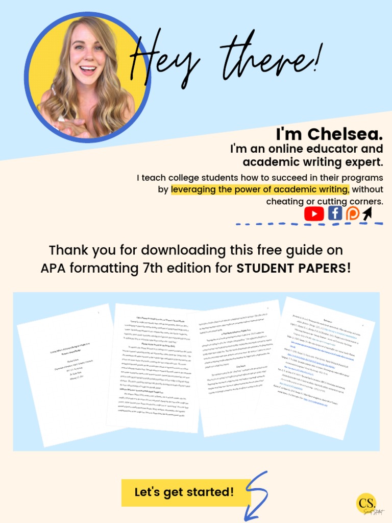 APA 7th Edition Guide for Students | PDF | Citation | Apa Style