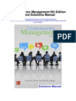 Contemporary Management 9th Edition Jones Solutions Manual