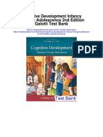 Cognitive Development Infancy Through Adolescence 2nd Edition Galotti Test Bank