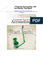 Corporate Financial Accounting 15th Edition Warren Test Bank