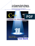 C How To Program Early Objects Version 9th Edition Deitel Test Bank