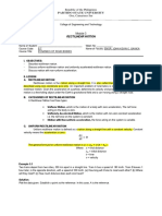 Module 3 - Uniform Rectilinear Motion