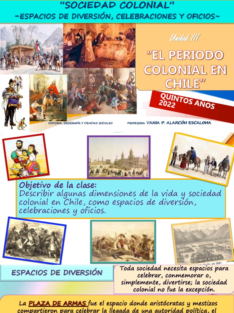 Diversión y Oficios en la Colonia Chilena | PDF | Esclavitud
