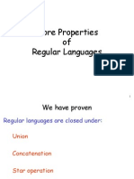 More Properties of Regular Languages